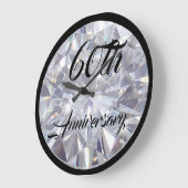 60./Diamant-Jahrestag - personalisierte Uhr (Winkel)