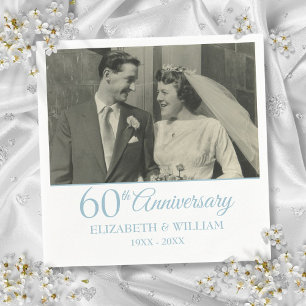 60. Diamantene Hochzeit Foto Serviette