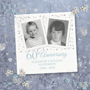 60. Diamantene Hochzeit Kind Fotos Serviette