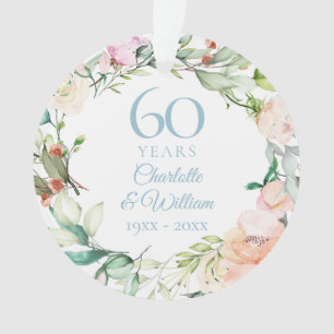 60. Diamantene Hochzeitsfoto Rosen Girlande Ornament