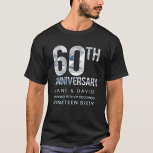 60. Diamond-Anniversary Personalisiertes Party T-Shirt