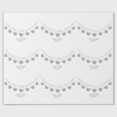 60. Diamond Hochzeitstag bunting Design Geschenkpapier (Flach)