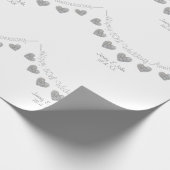 60. Diamond Hochzeitstag bunting Design Geschenkpapier (Ecke)