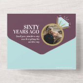 60. Diamond Hochzeitstag UAWG All In One Einladung (Rückseite)