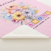 60. Diamond Jubiläum gerbera Blume rosa Sherpadecke (3/4)