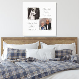 60. Diamond Wedding Anniversary Canvas Print Leinwanddruck