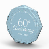 60. Diamond Wedding Anniversary Confetti Fotoblock (Rechts)