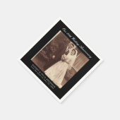 60. Diamond Wedding Anniversary Custom Foto Serviette (Ecke)