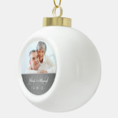 60. Diamond Wedding Anniversary Foto Keramik Kugel-Ornament (Rechts)