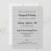 60. Diamond Wedding Anniversary Foto Party Einladung (Rückseite)