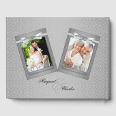 60. Diamond Wedding Anniversary Foto Party Gästebuch (Rückseite)