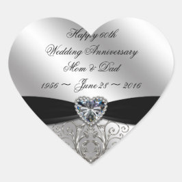 60. Diamond Wedding Anniversary Sticker