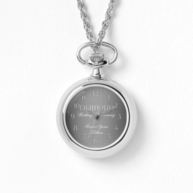 60. Diamond Wedding Annivsersary Armbanduhr (Vorderseite)