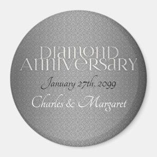 60. Diamond Wedding Annivsersary Magnet