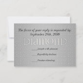 60. Diamond Wedding Annivsersary UAWG RSVP Karte (Rückseite)