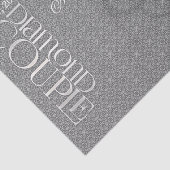 60. Diamond Wedding Jubiläum | Benutzerdefiniertes Seidenpapier (Ausschnitt)