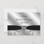 60. Diamond Wedding Jubiläum RSVP Karte (Vorderseite)
