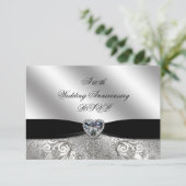 60. Diamond Wedding Jubiläum RSVP Karte (Stehend Vorderseite)