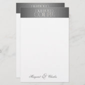 60. Diamond WeddinJubiläum mit Namen Briefpapier (Vorne/Hinten)