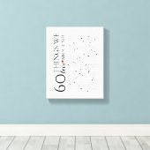 60 Dinge, die wir über Sie Liebe haben, 70. 80. Leinwanddruck (Insitu (Holzboden))