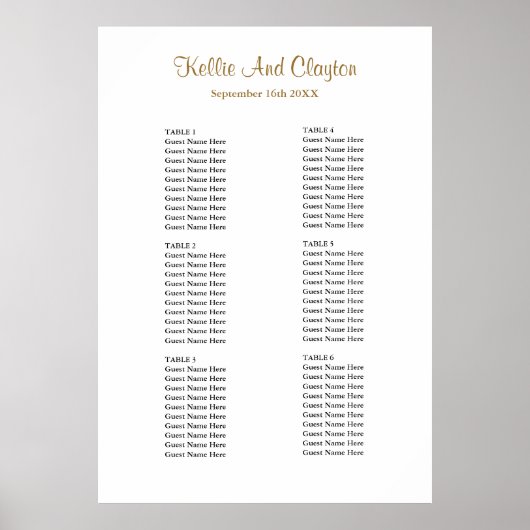 60 Einfache Hochzeitsstift Poster (Vorne)