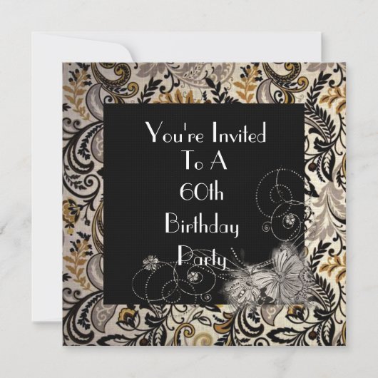 60. Einladung von Frauen zum Geburtstag (Vorderseite)