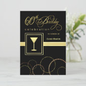 60. Einladungen zur Geburtstagspartei - Zeitgenöss (Stehend Vorderseite)