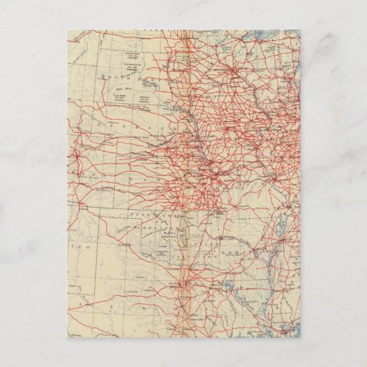 60 Eisenbahnsysteme 1890 Postkarte (Vorderseite)