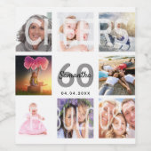 60 fabelhafte Foto Collage weiß Weinetikett (Einzelnes Label)