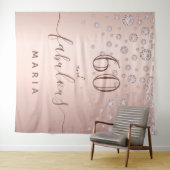 60 fabelhafte Rose Golddiamanten Glamour Wandteppich (Beispiel (Horizontal))