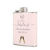 60 fabelhafte Rose Goldrot Rosa Name Flachmann (Links)