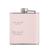 60 fabelhafte Rose Goldrot Rosa Name Flachmann (Rückseite)