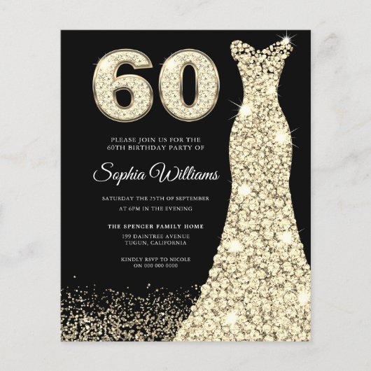 60 & Fabulous!! 60. Geburtstagsparty (Vorderseite)