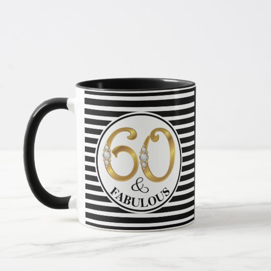 60 & Fabulous Birthday Cup/Tasse Tasse (Links)