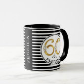 60 & Fabulous Birthday Cup/Tasse Tasse (VorderseiteRechts)