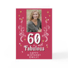 60 & Fabulous Foliage Magent 60. Geburtstagsfoto