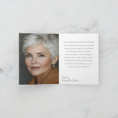 60 & Fabulous Orchid Photo Birthday Greeting Card Karte (Innenseite)