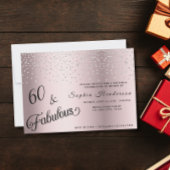 60 Fantastische Rosa Glitzer Geburtstagsparty Einladung