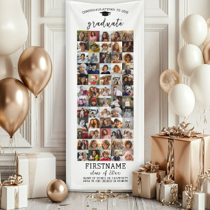 60 Foto-Collage-Abschluss Modern Minimal Weiß Banner