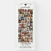 60 Foto Collage Abschluss Moderner Minimal Weiß Banner (Vertikal)
