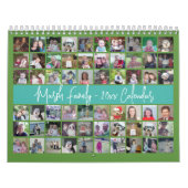60 Foto Custom Modern Family Green Aquamarin 2023 Kalender (Titelbild)