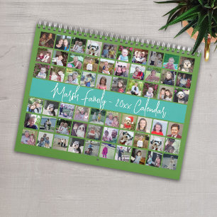 60 Foto Custom Modern Family Green Aquamarin 2023 Kalender