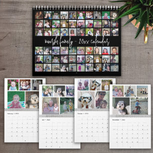 60 Foto - Maßgeschneiderte moderne Familienvorlage Kalender