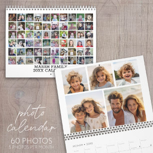 60 Foto Moderne Familien-Collage Kalender