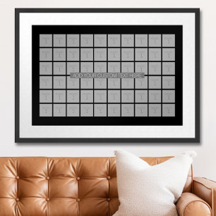 60 Foto-Vorlagen Collage - Farbe editierbar Poster