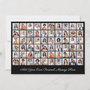 60 Fotocollage Eigene Begrüßung hinzufügen Karte
