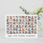 60 FotoCollage Fügen Sie einen beliebigen Namen un Karte (Stehend Vorderseite)