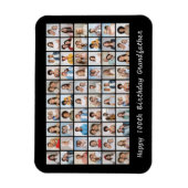 60 Fotocollage zum Geburtstag jeden Namen und jede Magnet (Vertikal)