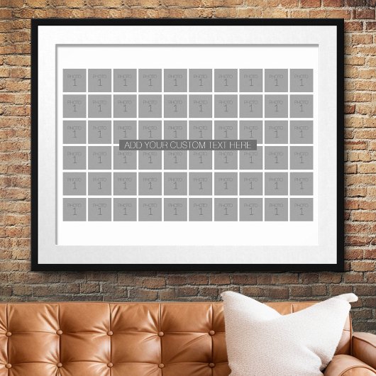 60 FotovorlagenCollage - Farbe bearbeiten Poster