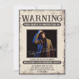 60. Fun Retro Vintag 60 und fabelhaft Geburtstag Einladung